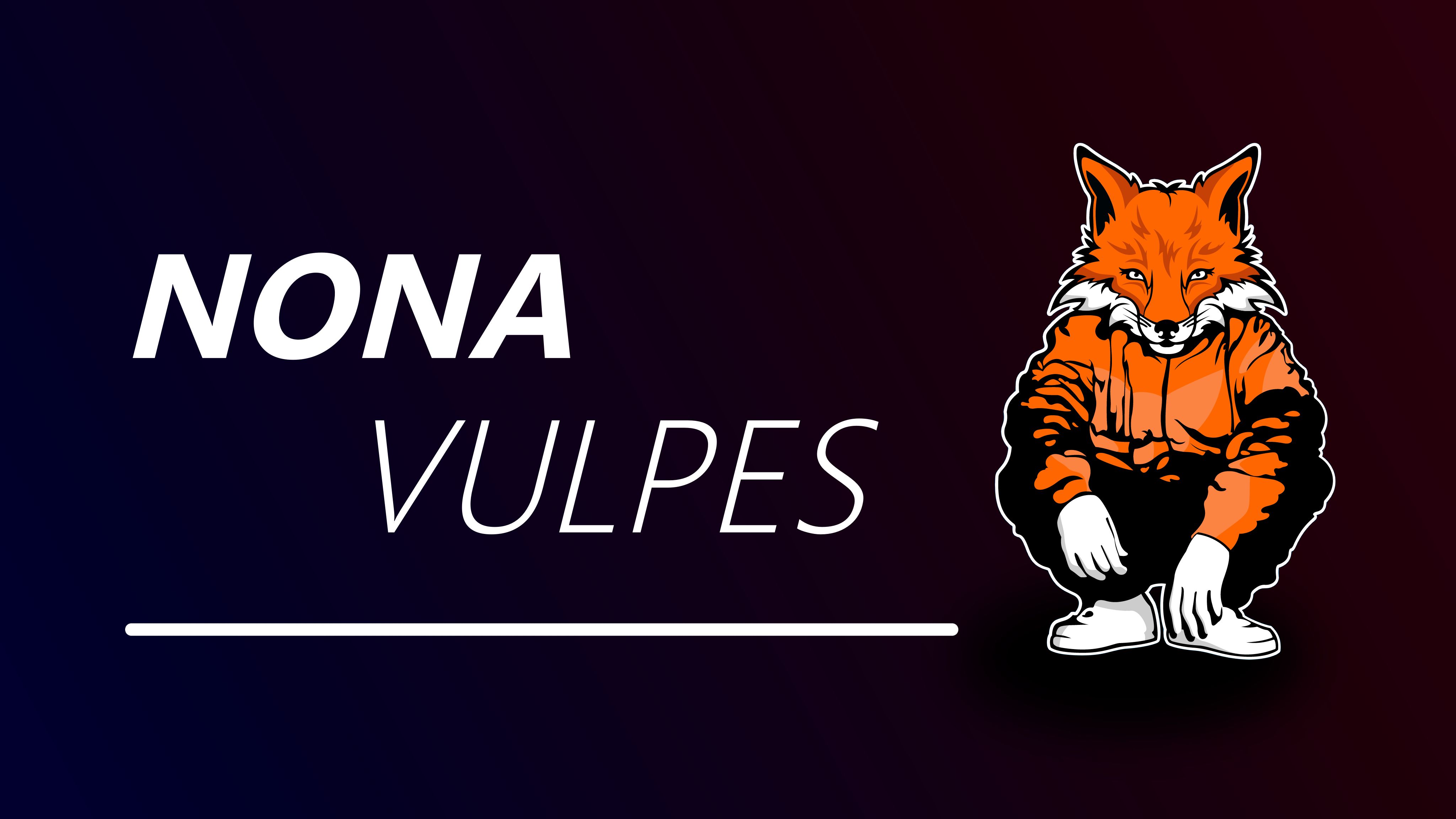 Nona Vulpes banner with fox mascot